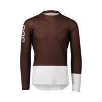 POC MTB Pure LS Jersey Axinite Brown/Hydrogen White