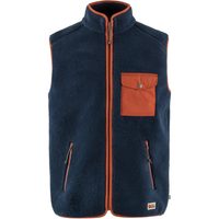 FJÄLLRÄVEN Vardag Pile Fleece Vest M Navy-Autumn Leaf