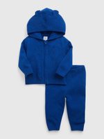 GAP 454519-05 Baby pletený outfit set Tmavě modrá