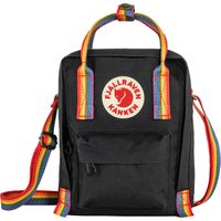 FJÄLLRÄVEN Kånken Rainbow Sling Black-Rainbow Pattern