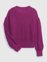 GAP 453355-04 Dětský pletený svetr Fialová