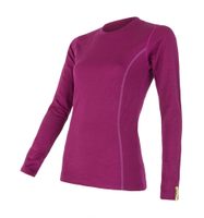 SENSOR MERINO ACTIVE ladies long sleeve shirt lilla