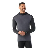 SMARTWOOL M CLASSIC THERMAL MERINO BL HOODIE BOXED, black-charcoal heather