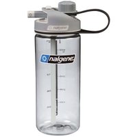 NALGENE MultiDrink 600 ml, Clear w/ Gray Cap, Sustain