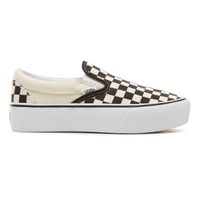 VANS UA CLASSIC SLIP-ON PLATFORM BLK&WHTCHCKERBOARD/WHT BLACK