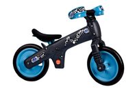 children's plastic bicycle, black and blue