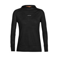 ICEBREAKER W Mer 125 Cool-Lite Sphere LS Hoodie BLACK