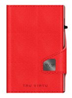 TRU VIRTU Twin Wallet Click & Slide - leath. Rhombus Coral