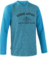 SENSOR CYCLING CHARGER MEN'S JERSEY FREE LONG SLEEVE BLUE