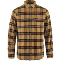 FJÄLLRÄVEN Övik Heavy Flannel Shirt M Buckwheat Brown-Autumn Leaf