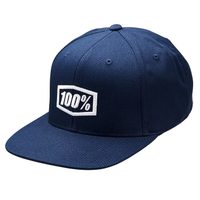 100% ICON Snapback Cap AJ Fit Navy