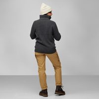 Övik Half Zip Knit W, Chalk White