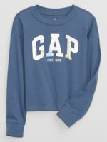 GAP 788206-03 Dětské tričko s metalickým logem Modrá