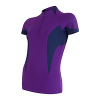 SENSOR CYKLO RACE women's jersey round sleeve purple/dark blue