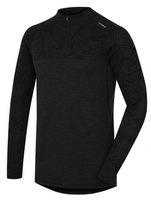 HUSKY Men's turtleneck with zip to neck black