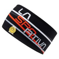 LA SPORTIVA Stripe Headband, Black/Cherry Tomato