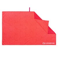 LIFEVENTURE Printed SoftFibre Trek Towel 150x90; coral; giant