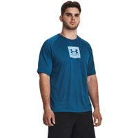 UNDER ARMOUR Tech Prt Fill SS-BLU