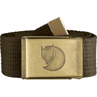 FJÄLLRÄVEN Canvas Brass Belt 4 cm Dark Olive