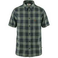 FJÄLLRÄVEN Övik Travel Shirt SS M Dark Navy-Patina Green