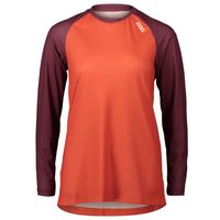 POC W's MTB Pure LS Jersey Propylene Red/Agate Red