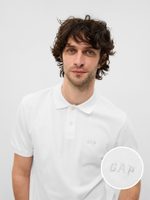 GAP 586306-05 Polo tričko pique Bílá