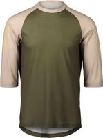 POC MTB Pure 3/4 Jersey Epidote Green/Light Sandstone Beige