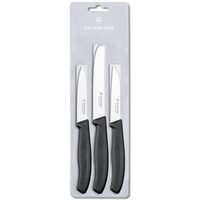 Set of 3 vegetable knives black