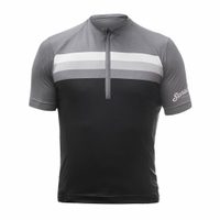 SENSOR CYKLO TOUR pánský dres kr.rukáv black stripes