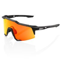 100% SPEEDCRAFT - Soft Tact Black - HiPER Red Multilayer Mirror Lens