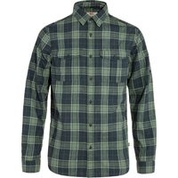 FJÄLLRÄVEN Övik Travel Shirt LS M Dark Navy-Patina Green