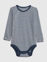 GAP 747825-03 Baby pruhované body Unisex Modrá