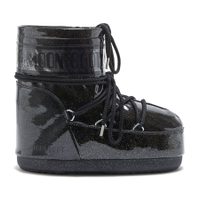 MOON BOOT ICON LOW GLITTER, black