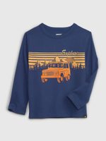 GAP 774230-10 Dětské tričko s potiskem Tmavě modrá