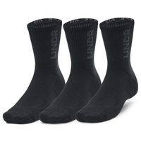 UNDER ARMOUR 3-Maker 3pk Mid-Crew, black