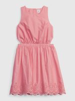 GAP 601074-00 Dětské šaty s madeirou Růžová