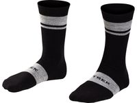 TREK Středně vysoké ponožky z vlny Merino, černá