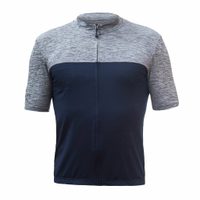 SENSOR CYKLO MOTION pánský dres kr.rukáv celozip deep blue/šedá