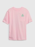 GAP 672178-04 Dětské tričko s kapsičkou Růžová