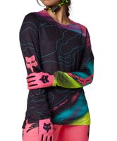 FOX W Flexair Ls Jersey Lunar Black/Pink