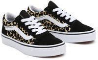 VANS JN OLD SKOOL, (FLOCKED LEOPARD) BLACK/TRUE WHITE