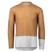 POC MTB Pure LS Jersey Aragonite Brown/Hydrogen White