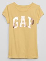 GAP 792399-06 Dětské tričko s metalickým logem Žlutá