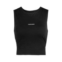 ICEBREAKER W ZoneKnit Cropped Bra-Tank BLACK