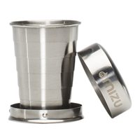 MIZU MIZU SHOT GLASS - 60ml - Stainless w Black, Stainless