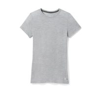 SMARTWOOL W MERINO SHORT SLEEVE TEE, light gray heather