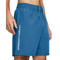UNDER ARMOUR Woven Wdmk Shorts, Photon Blue / White