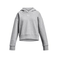 UNDER ARMOUR Rival Fleece Crop Hoodie-GRY