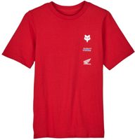 FOX Yth Fox X Honda Ss Tee Flame Red