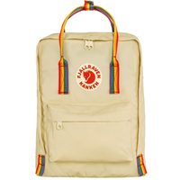 FJÄLLRÄVEN Kånken 16 Rainbow Light Oak-Rainbow Pattern